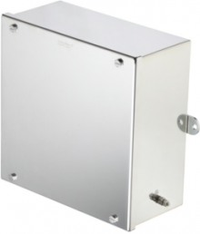 Stainless steel enclosure, (L x W x H) 120 x 250 x 250 mm, silver (RAL 7035), IP67, 1002710000