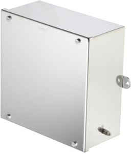 Stainless steel enclosure, (L x W x H) 120 x 250 x 250 mm, silver (RAL 7035), IP67, 1058860000