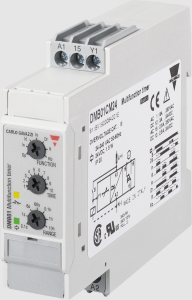 Multifunction relay, 0.1 s to 100 h, 7 functions, 2 Form C (NO/NC), 24 VDC, DMB01DM24