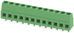 PCB terminal, 12 pole, pitch 5.08 mm, AWG 26-14, 17.5 A, screw connection, green, 1730227