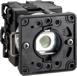 Reversing switch, Rotary actuator, 1 pole, 12 A, 690 V, (W x H x D) 45 x 50 x 49 mm, front mounting, K1B011U