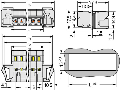721-616/114-000 WAGO PCB Connection Systems Image 2