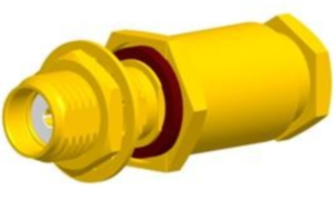 SMA socket 50 Ω, RG-316, solder connection, straight, 901-173