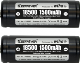 Battery 18500 3.6-3.7 V/1.5 Ah, Li-Ion for Wiha power tools, 599001