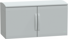 Control cabinet, (H x W x D) 500 x 1000 x 420 mm, IP44, polyester, light gray, NSYPLAT5104G