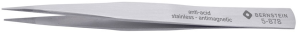 General purpose tweezers, uninsulated, antimagnetic, stainless steel, 130 mm, 5-878