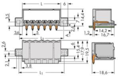 2092-1423/205-000 WAGO PCB Connection Systems Image 2