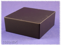 Aluminum die cast enclosure, (L x W x H) 250 x 250 x 97 mm, black (RAL 9005), IP54, 1550NBK
