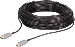 HDMI AOC fiber optic cable 4K 60Hz, HDMI type A - A, St-St, 100m