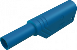 4 mm plug, screw connection, 0.5-1.5 mm², CAT II, blue, LAS S WS AU BL