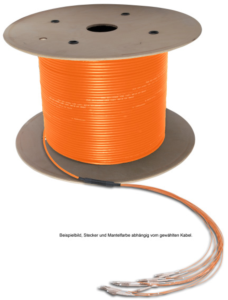 Breakout cable, E2000 to E2000, 1 m, OS2, singlemode 9/125 µm