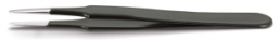 ESD tweezers, uninsulated, antimagnetic, stainless steel, 120 mm, 2A.SA.NE.6