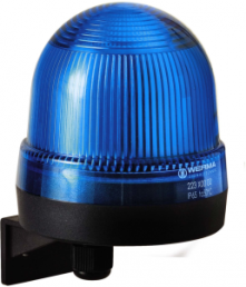 Flashing lamp, Ø 75 mm, blue, 230 VAC, IP65