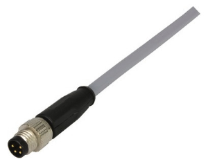 Sensor actuator cable, M8-cable plug, straight to open end, 4 pole, 7.5 m, PVC, gray, 21348000481075
