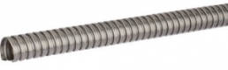 Protective hose, inside Ø 10 mm, outside Ø 12.3 mm, BR 30 mm, stainless steel, silver