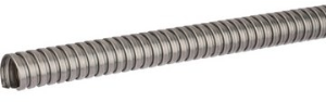Protective hose, inside Ø 27.8 mm, outside Ø 31.7 mm, BR 70 mm, stainless steel, silver