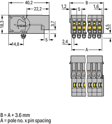 769-603/001-000 WAGO PCB Connection Systems Image 2