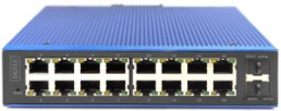 Ethernet switch, managed, 16 ports, 1 Gbit/s, 12-48 VDC, DN-651158