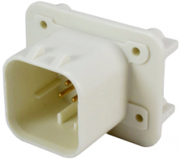 Connector, 8 pole, pitch 4 mm, angled, natural, 1-776279-2