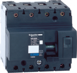Circuit breaker, 4 pole, C characteristic, 100 A, 500 V (DC), 440 V (AC), screw connection, DIN rail, IP20