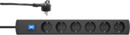 Outlet strip, 6-way, 1.4 m, 16 A, anthracite, 233405007