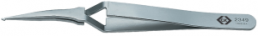 ESD cross tweezers, uninsulated, antimagnetic, stainless steel, 120 mm, T2349