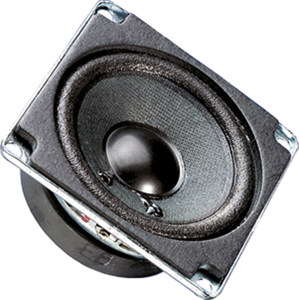 Broadband speaker, 8 Ω, 84 dB, 150 Hz to 20 kHz, black