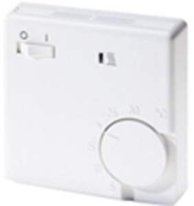 Room temperature controller, 230 VAC, 5 to 30 °C, white, 101110451102