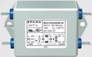 B84112G0000M125 TDK (EPCOS) Interference suppression filter