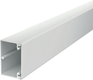 Cable duct, (L x W x H) 2000 x 60 x 40 mm, PVC, light gray, 6027024