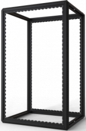 33 U cabinet rack, (H x W x D) 1600 x 800 x 1000 mm, steel, black gray, 20630-090