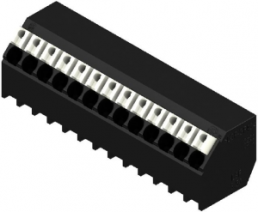 PCB terminal, 13 pole, pitch 3.5 mm, AWG 28-14, 12 A, spring-clamp connection, black, 1885290000
