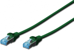 Patch cable, RJ45 plug, straight to RJ45 plug, straight, Cat 5e, SF/UTP, PVC, 2 m, green