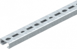 DIN rail, perforated, 15 mm, W 30 mm, steel, galvanized, 1109790