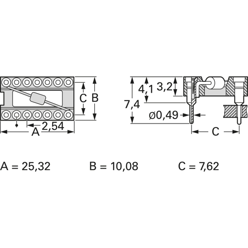 001-4-020-3-B1STH-XT0 MPE-GARRY Semiconductor Sockets, Holders Image 2