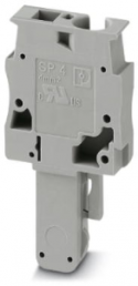Plug, spring balancer connection, 0.08-6.0 mm², 1 pole, 32 A, 8 kV, gray, 3042887