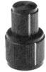 Button, cylindrical, Ø 19.1 mm, (H) 29.5 mm, black, for rotary switch, 5-1437622-7