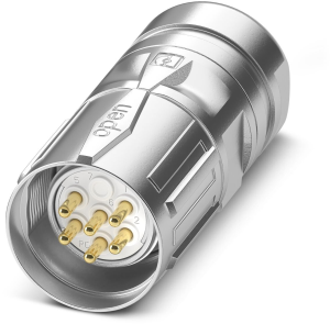 Plug, M23, 9 pole, solder connection, SPEEDCON locking, straight, 1619499