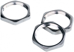 Counter nut, M25, 30 mm, silver, 52103030LF