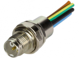 Sensor actuator cable, M12-flange plug, straight to open end, 5 pole, 0.3 m, 12 A, 21033095502