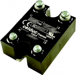 Solid state relay, 3-30 VDC, AC on/off random, 12-280 VAC, 12 A, screw mounting, SC741110