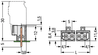 721-163/001-000 WAGO PCB Connection Systems Image 2