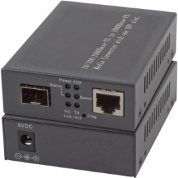 Media converter 1x100/1000Mbit RJ45,1 x Gigabit SFP Port