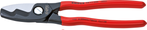 Cable Shears with twin cutting edge plastic coated 200 mm