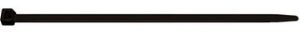 Cable tie, polyamide, (L x W) 200 x 2.6 mm, bundle-Ø 2 to 51 mm, black, UV resistant, -40 to 85 °C