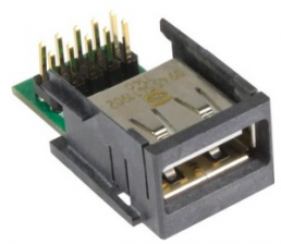 Contact Insert for industrial connectors, HPP V4 USB 2.0 A, PFT Einsatz