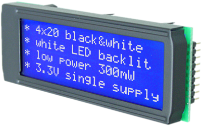 EA DIP205B-4NLW DISPLAY VISIONS LED-Modules