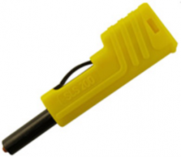 4 mm plug, screw connection, 2.5 mm², CAT O, yellow, SLS 200 GE