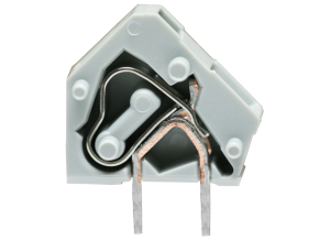 PCB terminal, 1 pole, pitch 5 mm, AWG 28-12, 24 A, Cage clamp, gray, 236-401