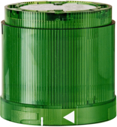 Led flashlight element, Ø 70 mm, green, 24 VDC, IP54